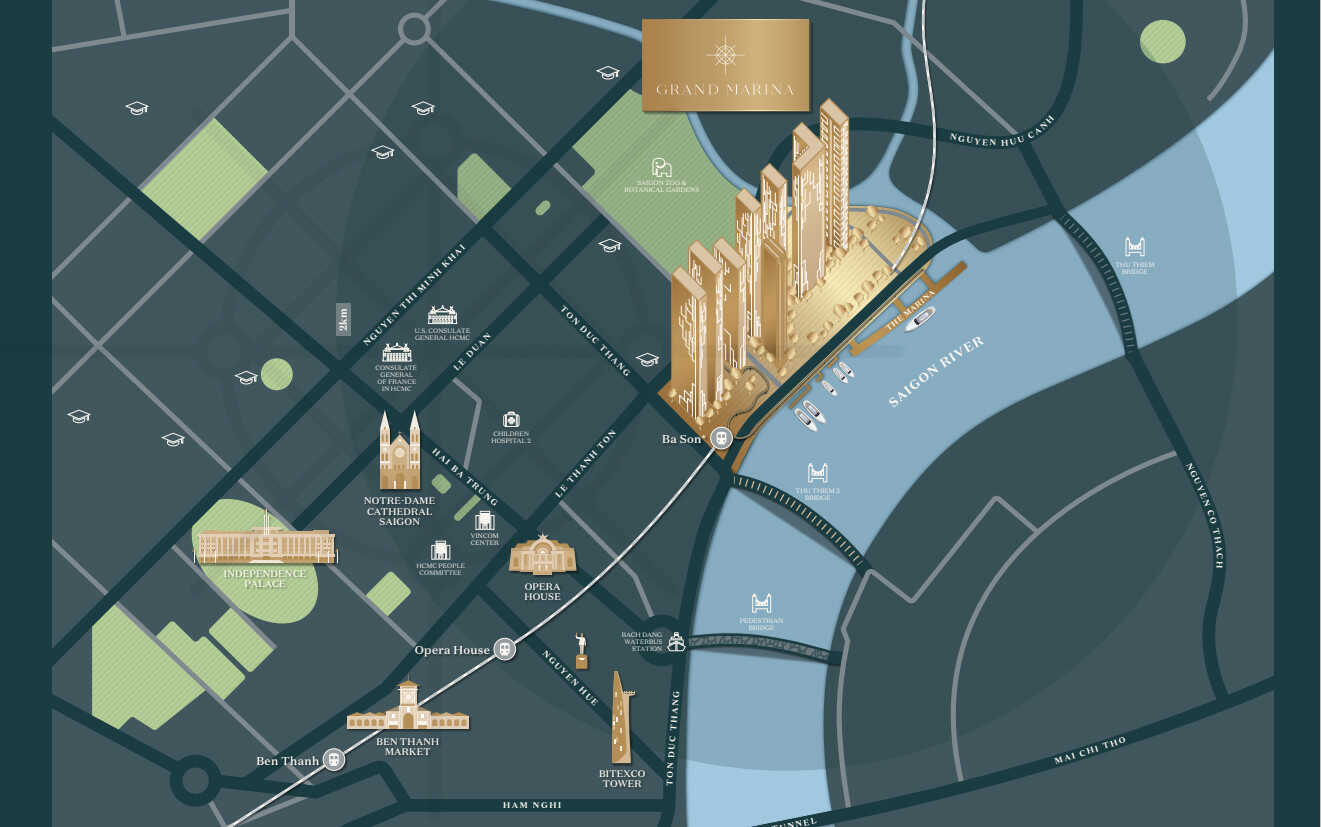 Vị trí Grand Marina Saigon
